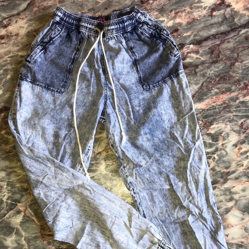 Stretchy Denim Joggers